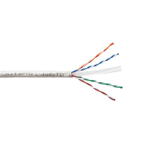Kabel Emiter Net UTP (U/UTP) kat.6 450MHz, drut, standard, PVC, szary Kabel Emiter Net UTP (U/UTP) kat.6 450MHz, drut, standard, PVC, szary