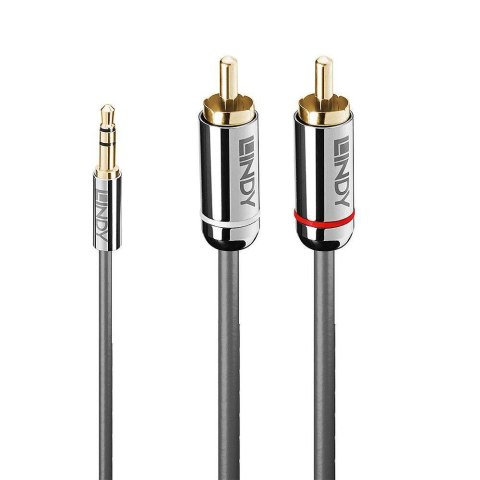 Lindy 35337 kabel audio 10 m 3.5mm 2 x RCA Antracyt Lindy 35337 kabel audio 10 m 3.5mm 2 x RCA Antracyt