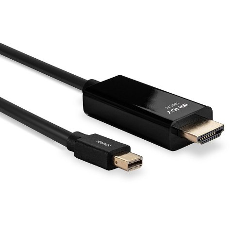 Lindy 36928 adapter kablowy 3 m Mini DisplayPort HDMI Typu A (Standard) Czarny Lindy 36928 adapter kablowy 3 m Mini DisplayPort HDMI Typu A (Standard) Czarny