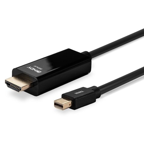 Lindy 36928 adapter kablowy 3 m Mini DisplayPort HDMI Typu A (Standard) Czarny Lindy 36928 adapter kablowy 3 m Mini DisplayPort HDMI Typu A (Standard) Czarny
