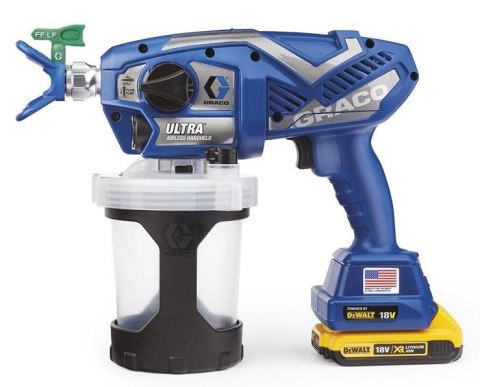 GRACO PISTOLET DO MALOWANIA ULTRA AIRLES ( 2 x AKU. 2AH DEWALT+ ŁAD. ) + TORBA GRACO PISTOLET DO MALOWANIA ULTRA AIRLES ( 2 x AKU. 2AH DEWALT+ ŁAD. ) + TORBA
