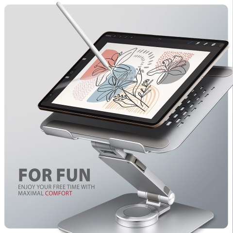 Podstawka pod laptopa AXAGON STND-L, 10 do 16 cali, aluminiowa, szara