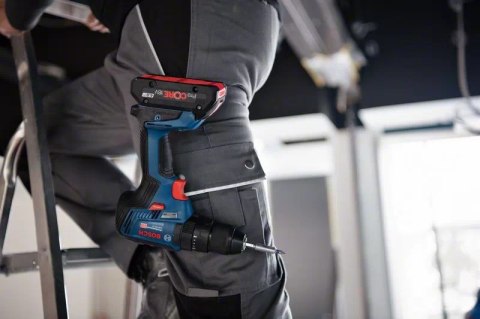 Bosch GSB 18V-55 PROFESSIONAL 1800 RPM Zamek centralny 1,1 kg Czarny, Niebieski, Czerwony