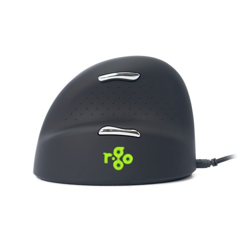 Ergonomiczna mysz R-Go HE leworęczna USB czarna/srebrna