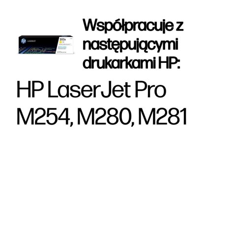 HP LaserJet 203X oryginalny wkład z żółtym tonerem o dużej pojemności