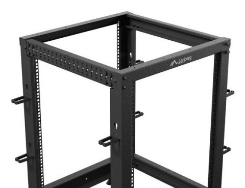 OPEN RACK 19" 15U 600X600-1100 REGULOWANY CZARNY LANBERG
