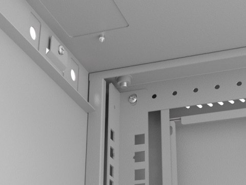 Szafa instalacyjna rack wisząca 19" 4U 540X350 szara drzwi przeszklone Lanberg (flat pack)