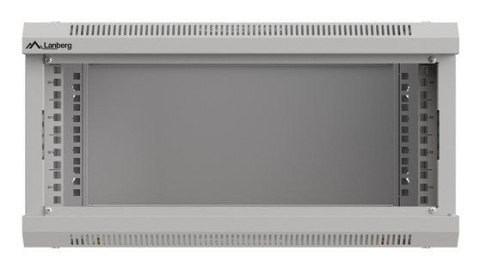 Szafa instalacyjna rack wisząca 19" 4U 540X350 szara drzwi przeszklone Lanberg (flat pack)
