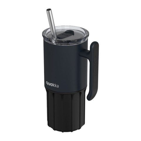 Quokka Umi - Kubek termiczny ze stali nierdzewnej 720 ml ze słomką i silikonową podstawką (Black) Quokka Umi - Kubek termiczny ze stali nierdzewnej 720 ml ze słomką i silikonową podstawką (Black)