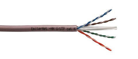 Kabel Emiter Net U/UTP kat.6 450MHz B2ca LS0H, drut 4x2x23AWG Kabel Emiter Net U/UTP kat.6 450MHz B2ca LS0H, drut 4x2x23AWG