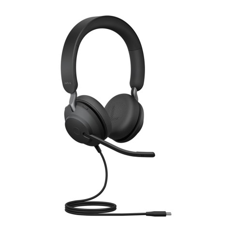 Jabra Evolve2 40 SE Zestaw słuchawkowy Przewodowa Opaska na głowę Połączenia/muzyka USB Type-C Czarny Jabra Evolve2 40 SE Zestaw słuchawkowy Przewodowa Opaska na głowę Połączenia/muzyka USB Type-C Czarny