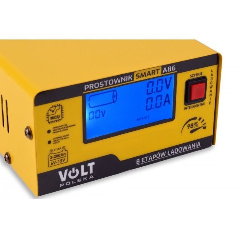 VOLT Prostownik Smart Volt Polska 6V/12V 15A A86 VOLT Prostownik Smart Volt Polska 6V/12V 15A A86
