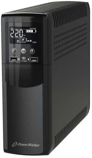 PowerWalker VI 1000 CSW FR Technologia line-interactive 1 kVA 6000 W 4 x gniazdo sieciowe