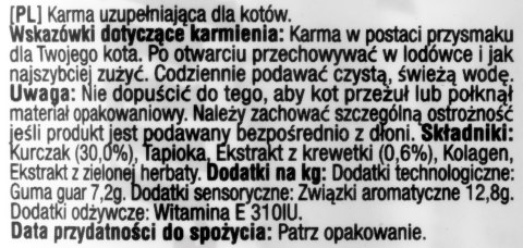Przysmak CHURU Kurczak z krewetkami dla kota 4x14g Przysmak CHURU Kurczak z krewetkami dla kota 4x14g