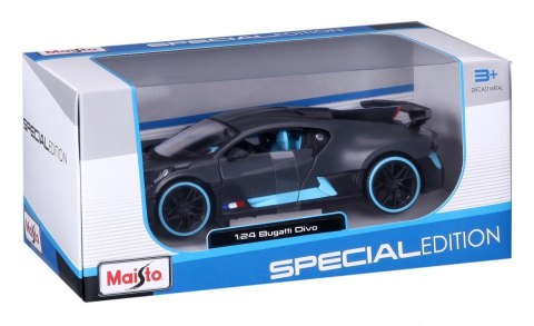 Bugatti Divo 1/24 Szaro-niebieski Bugatti Divo 1/24 Szaro-niebieski