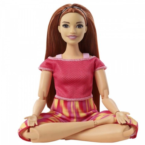 Lalka Barbie Made to Move Kwieciste Czerwony strój Lalka Barbie Made to Move Kwieciste Czerwony strój