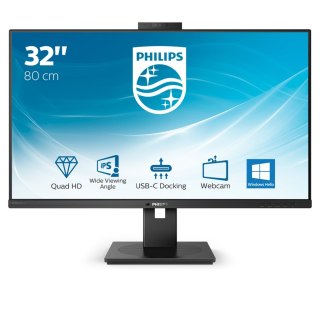 Philips P Line 326P1H/00 LED display 80 cm (31.5") 2560 x 1440 px Quad HD Czarny