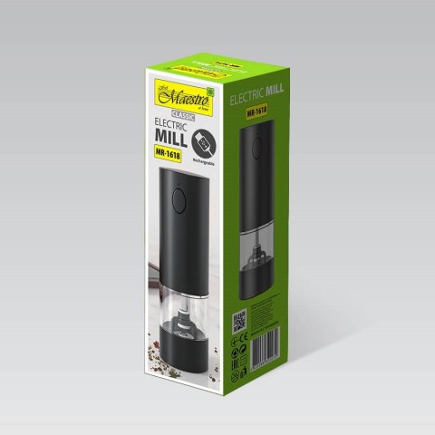 Młynek elektryczny do przypraw USB MAESTRO MR-1618 Młynek elektryczny do przypraw USB MAESTRO MR-1618