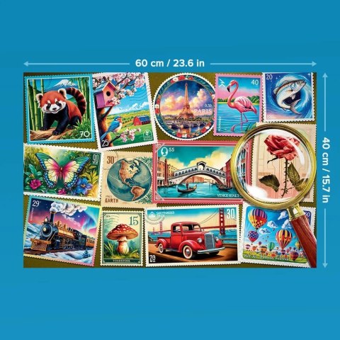 Puzzle 300 elementów EasyPiece Znaczki pocztowe