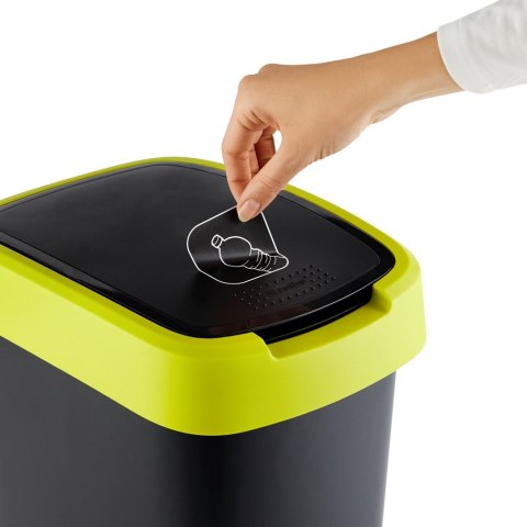 Rotho kosz na śmieci obrotowy TWIST limonkowy 25L