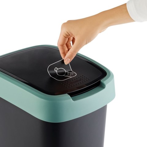 Rotho kosz na śmieci obrotowy TWIST zielony 10L