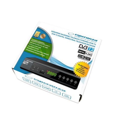 Tuner/dekoder cyfrowy DVB-T2 H.265/HEVC Tuner/dekoder cyfrowy DVB-T2 H.265/HEVC