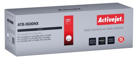 Activejet ATB-3600NX Toner (zamiennik Brother TN3600XL; Supreme; 6000 stron; czarny) Activejet ATB-3600NX Toner (zamiennik Brother TN3600XL; Supreme; 6000 stron; czarny)