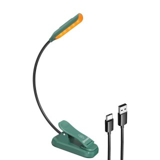 Lampka bezprzewodowa Glocusent mini GLCSNTBL102G z klipsem, USB-C zielona