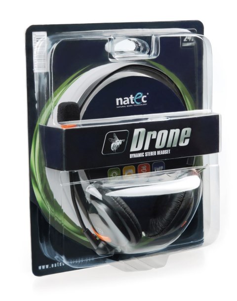 Słuchawki NATEC Drone NSL-0294 (kolor czarny) Słuchawki NATEC Drone NSL-0294 (kolor czarny)