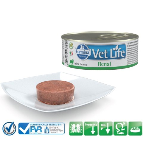 FARMINA Vet Life Renal Feline - mokra karma dla kota - 85 g FARMINA Vet Life Renal Feline - mokra karma dla kota - 85 g