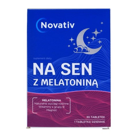 Novativ Na sen z melatoniną 30 tabletek