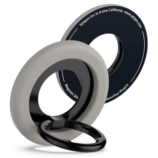Spigen Nano Pop MagSafe Phone Ring - Magnetyczny uchwyt na palec z funkcją podstawki (Truffle Grey)