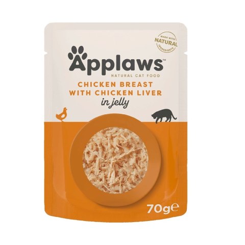 Applaws Cat Pouch Chicken Breast with Liver in Jell 70g Applaws Cat Pouch Chicken Breast with Liver in Jell 70g