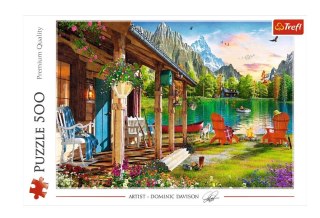 Puzzle 500 elementów Domek w górach