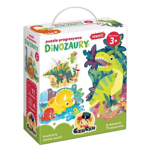Puzzle progresywne - Dinozaury Puzzle progresywne - Dinozaury