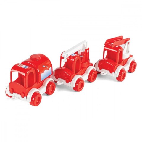Zestaw 3 autek Kid Cars Straż pożarna Zestaw 3 autek Kid Cars Straż pożarna