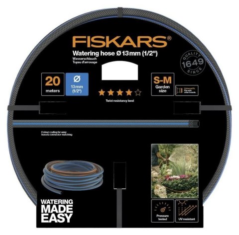 FISKARS WĄŻ OGRODOWY 1/2" 20m - Q4 FISKARS WĄŻ OGRODOWY 1/2" 20m - Q4