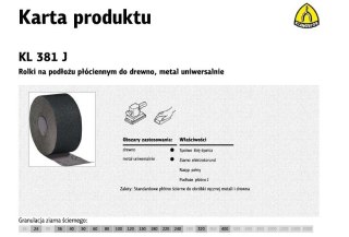 K.PŁÓTNO ROLKA 200mm 100 KL381J (50mb)