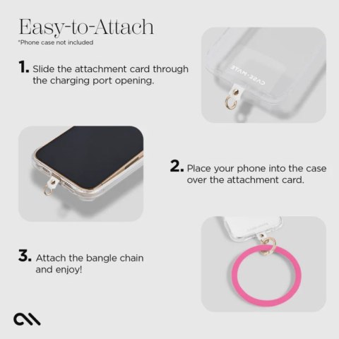 Case-Mate Phone Bangle - Brelok / bransoletka na nadgarstek do smartfona (Fuchsia) Case-Mate Phone Bangle - Brelok / bransoletka na nadgarstek do smartfona (Fuchsia)