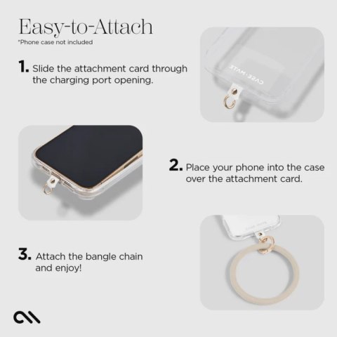 Case-Mate Phone Bangle - Brelok / bransoletka na nadgarstek do smartfona (Nude) Case-Mate Phone Bangle - Brelok / bransoletka na nadgarstek do smartfona (Nude)