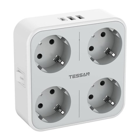 Gniazdko ścienne Tessan TS-302-DE-C Gniazdko ścienne Tessan TS-302-DE-C
