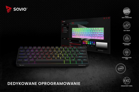 Klawiatura mechaniczna BLACKOUT X2 OUTEMU Brown, Hot Swap