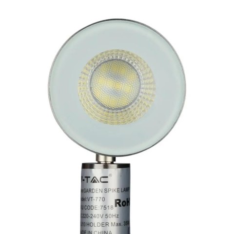 Oprawa gruntowa V-TAC VT-770 230V IP65 GU10 (SKU 7518) Srebrny