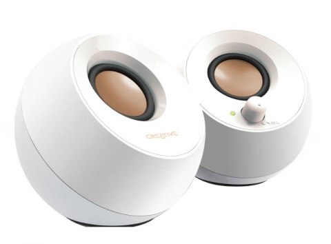 Zestaw głośników komputerowe Creative Pebble 2.0 51MF1680AA001 (2.0; kolor biały) Zestaw głośników komputerowe Creative Pebble 2.0 51MF1680AA001 (2.0; kolor biały)