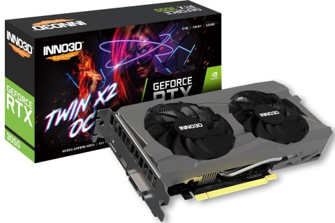 Inno3D GeForce RTX 3050 Twin X2 OC NVIDIA 8 GB GDDR6 Inno3D GeForce RTX 3050 Twin X2 OC NVIDIA 8 GB GDDR6