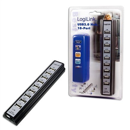 LogiLink UA0096 huby i koncentratory 480 Mbit/s Czarny LogiLink UA0096 huby i koncentratory 480 Mbit/s Czarny