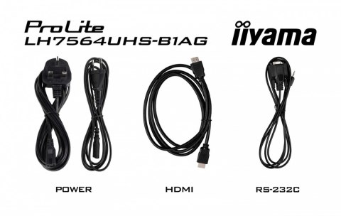 Monitor 75 cali LH7564UHS-B1AG, 24/7,VA,ANDROID14,4K,500cd,5000:1, 2xHDMI ,USB-C,RJ45, RS-232c, IR, 2x10W, 2xUSB, UCHWYT ŚCIE