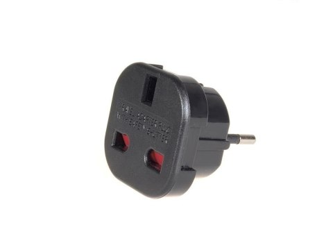 Przejściówka adapter EU na UK MCE72 Czarna