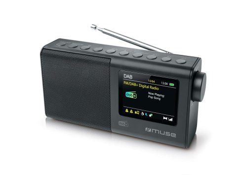 Przenośne radio Muse M-117 DB FM, DAB/DAB+ Przenośne czarne wejście AUX Przenośne radio Muse M-117 DB FM, DAB/DAB+ Przenośne czarne wejście AUX