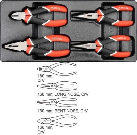 Yato YT-5534 szczypce Zestaw szczypiec Yato YT-5534 szczypce Zestaw szczypiec